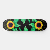 Zonnebloemen - Jouw tekst toevoegen / Kleuren - Zo Persoonlijk Skateboard (Horizontaal)