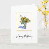 Zonnebloemen Kaart (Gele Bloem)