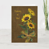 Zonnebloemen Kaart (Voorkant)