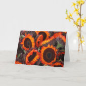 zonnebloemen kaart (Gele Bloem)