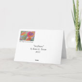 "Zonnebloemen " Kaart (Achterkant)