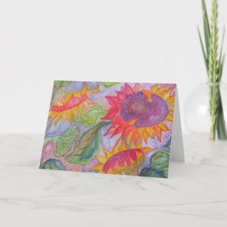 "Zonnebloemen " Kaart