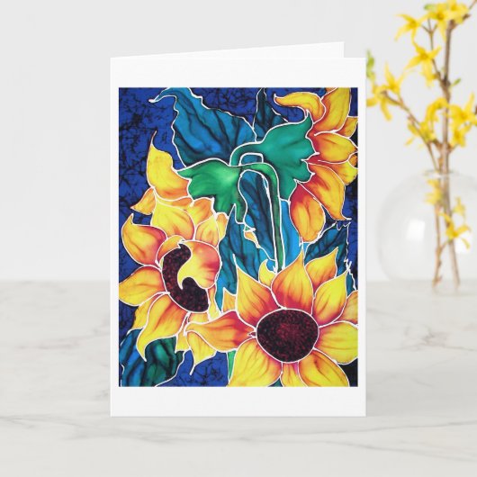 Zonnebloemen Kaart (Gele Bloem)