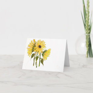 zonnebloemen kaart