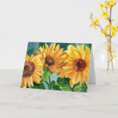 Zonnebloemen Kaart (Gele Bloem)