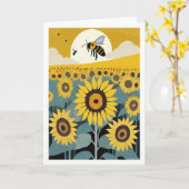 Zonnebloemen Kaart (Gele Bloem)