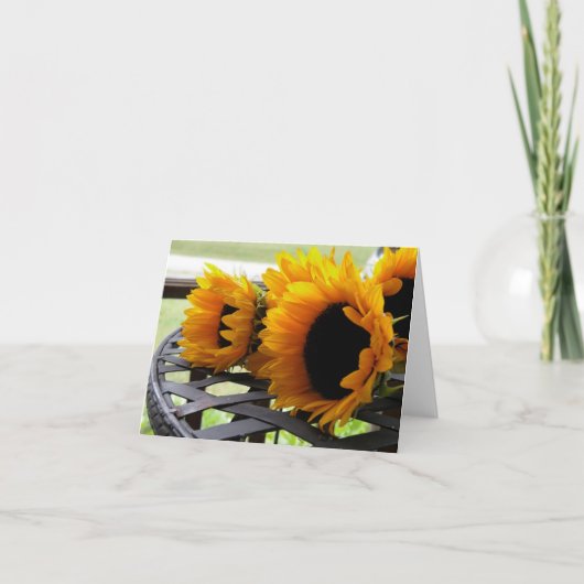 Zonnebloemen Kaart (Voorkant)
