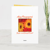 Zonnebloemen Kaart (Achterkant)