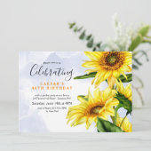 Zonnebloemen Kaart (Staand voorkant)