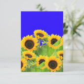 Zonnebloemen Kaart Oekraïne Vlag kleuren (Staand voorkant)