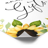 Zonnebloemen Kaarten en Cadeaus Bord Poster (Hoek)