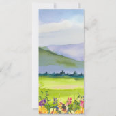 Zonnebloemen | Kaarten van het menu Wilde weduwen (Achterkant)