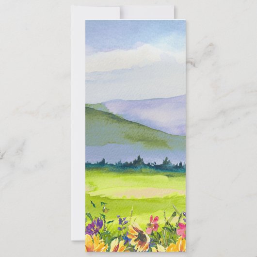 Zonnebloemen | Kaarten van het menu Wilde weduwen (Achterkant)