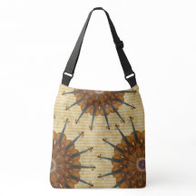 Zonnebloemen Kaleidoscope op gouden staven