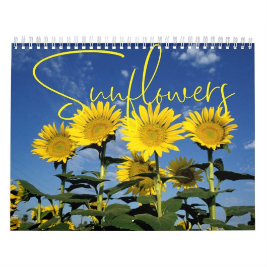 Zonnebloemen kalender (Hoes)