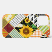 Zonnebloemen Kamille, Patchwork Waterverf. Case-Mate iPhone Case (Achterkant (horizontaal))