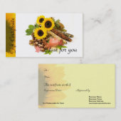 Zonnebloemen Kandle Relaxatie | Massagetherapie in Kortingskaartje (Voorkant / Achterkant)