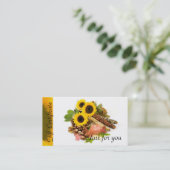 Zonnebloemen Kandle Relaxatie | Massagetherapie in Kortingskaartje (Staand voorkant)