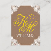 Zonnebloemen Kant Jar Rustieke Trouwplaats Kaarten Plaatskaartje (Achterkant)