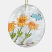 Zonnebloemen Keramisch Ornament (Links)