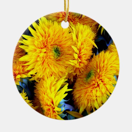 Zonnebloemen Keramisch Ornament (Voorkant)