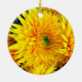 Zonnebloemen Keramisch Ornament (Achterkant)