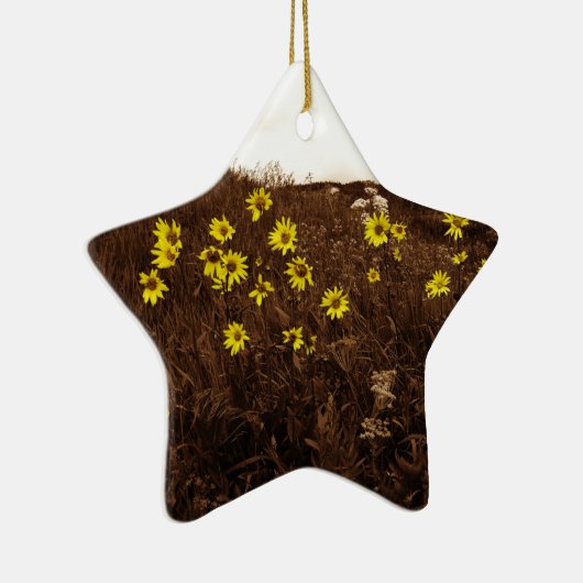 Zonnebloemen Keramisch Ornament (Rechts)