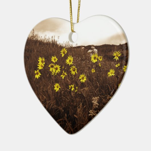 Zonnebloemen Keramisch Ornament (Links)