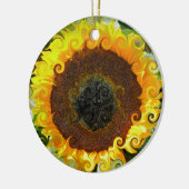 ZONNEBLOEMEN KERAMISCH ORNAMENT (Links)