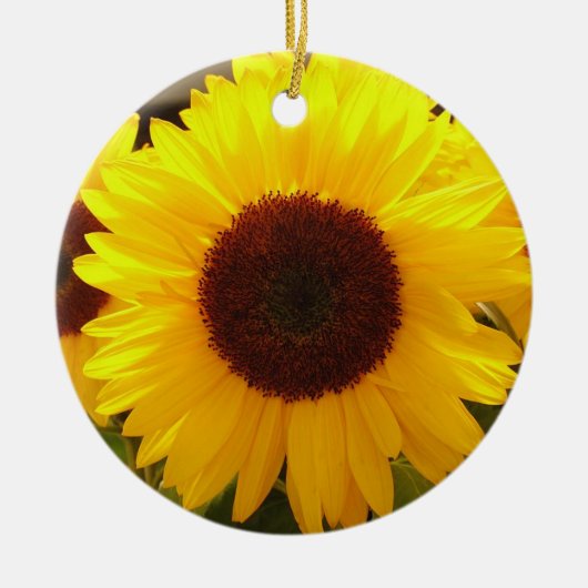 Zonnebloemen Keramisch Ornament (Voorkant)