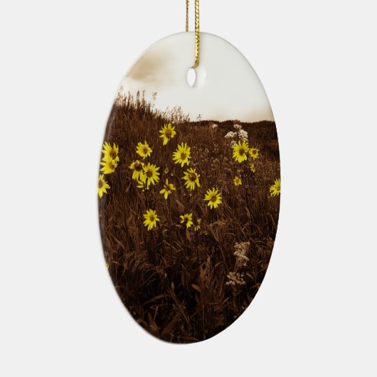 Zonnebloemen Keramisch Ornament (Rechts)