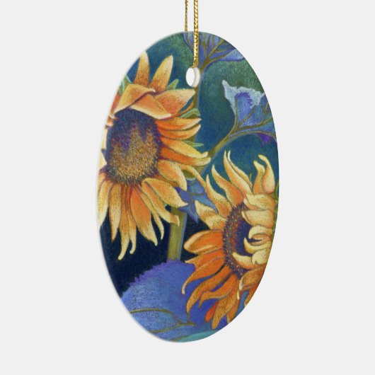 zonnebloemen keramisch ornament (Rechts)