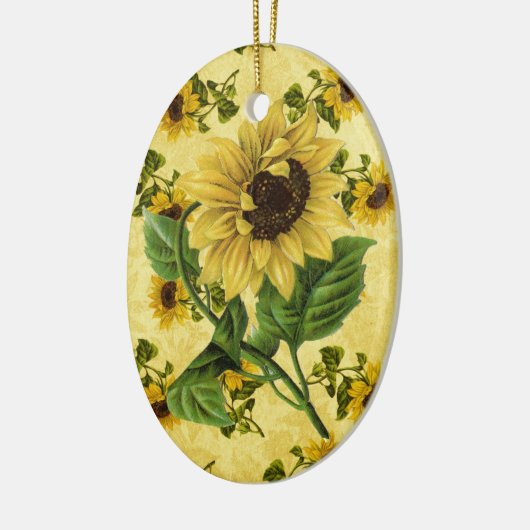 zonnebloemen keramisch ornament (Links)