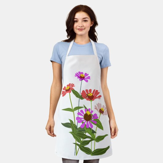 Zonnebloemen Keuken & eetlinnen Schort (Gedragen)