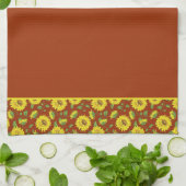 Zonnebloemen Keukenhanddoek (Gevouwen)