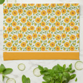 Zonnebloemen Keukenhanddoek (Gevouwen)