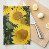 Zonnebloemen keukenhanddoek 16 x 24 inch (Quarter Fold)