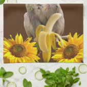 Zonnebloemen keukenhanddoeken (Gevouwen)