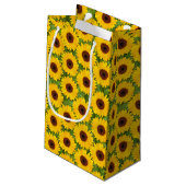 Zonnebloemen Kleine Gift Bag Klein Cadeauzakje (Achterkant Gekanteld)
