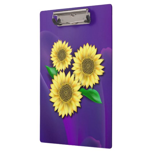 Zonnebloemen Klembord (Links)