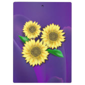 Zonnebloemen Klembord (Achterkant)