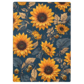 Zonnebloemen Klembord (Achterkant)