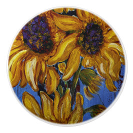 Zonnebloemen knop pull