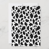 Zonnebloemen Koe Gold Glitter Eén eerste verjaarda Kaart (Achterkant)