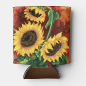 Zonnebloemen Koelbox Blikjeskoeler (Voorkant)