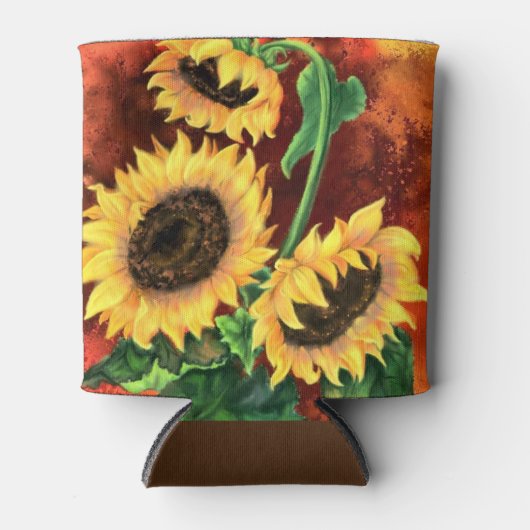 Zonnebloemen Koelbox Blikjeskoeler (Voorkant)