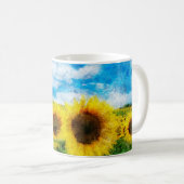Zonnebloemen Koffiemok (Voorkant rechts)