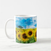 Zonnebloemen Koffiemok (Links)