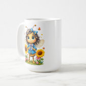 Zonnebloemen Koffiemok (Voorkant links)