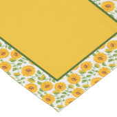 Zonnebloemen korte tafelloper (Hoek)